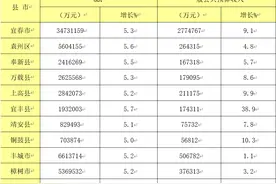 宜春10县市区去年GDP出炉：丰城661亿排第一，宜丰增速领跑图片