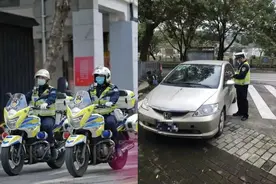 即日起，广州交警严管机动车违停行为图片