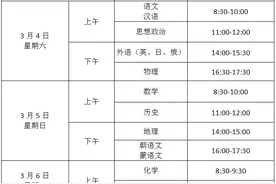 辽宁省2023年1月普通高中学业水平合格性考试时间安排公布图片