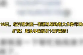 果然视频|临沂失联男孩已平安到家图片