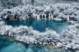 九寨沟迎春雪 感受冰雪奇缘图片