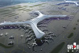 走进区域看发展 ｜ 重庆江北国际机场T3B航站楼的钢结构主体工程基本完成图片