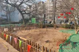 踏草坪折树枝，小区花园可禁不起孩子们这样霍霍图片