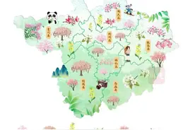 欢迎来到花花世界！这份广元春日赏花手绘地图请收藏图片