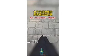 女子无倍速展示爬完泰山后的腿，网友：泰山会制服每一个嘴硬的人图片