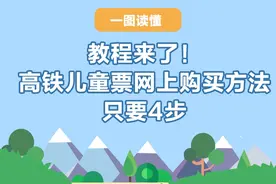 一图读懂丨教程来了！高铁儿童票网上购买方法，只要4步图片