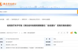 3月1日起，湖北省内地居民婚姻登记“全省通办”图片
