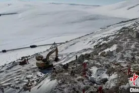 G218线新疆那拉提至巴伦台公路项目第7标段复工图片