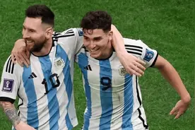 阿尔瓦雷斯：对克罗地亚的进球，90%是梅西的功劳，我占10%图片