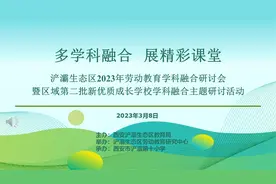 浐灞生态区劳动教育学科融合研讨会在浐灞十小举行图片