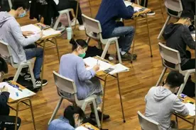 停办3年的香港“高考”英文口试本月复办，考生仍须戴口罩图片
