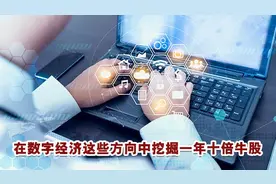 数字经济热潮涌动，一年十倍牛股大概率落在这些方向？丨一大板块视频封面