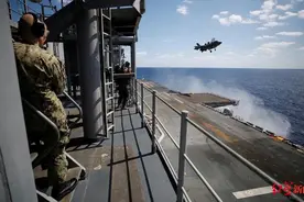 美军“濒海作战团”成立周年演习，引来六名将军视察图片