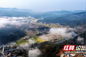 上帝视角！无人机穿云破雾 为你找来侗乡最美的春景图片