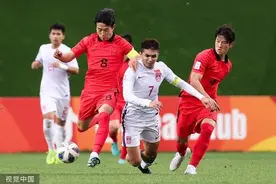 1:3输给韩国，国青无缘亚洲杯4强图片