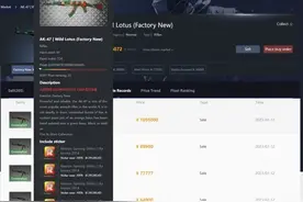 饰品也疯狂！《CSGO》一个AK皮肤售出109万元天价图片