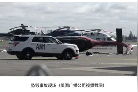 美国一劫匪从机场偷走直升机：驾驶失误当场坠毁，残骸散落一地图片