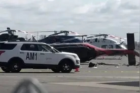 真人版GTA5？小偷盗直升机驾驶失误当场坠毁后逃离图片