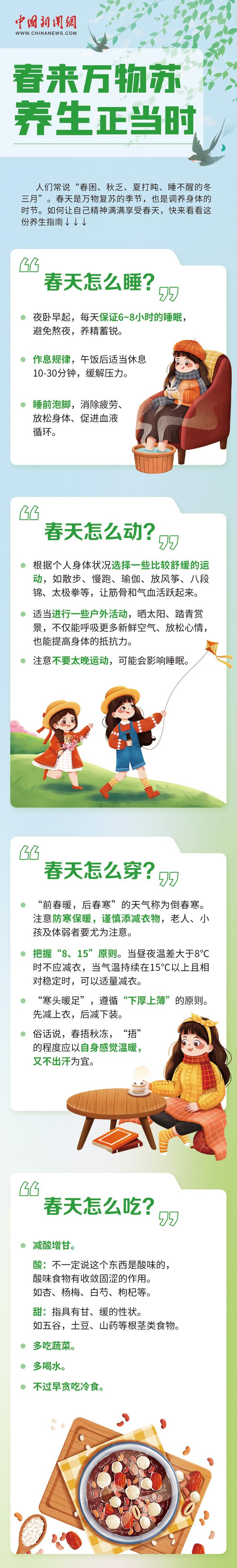 春来万物苏，养生正当时