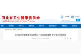 关于开展医师定期考核补考工作的通知图片