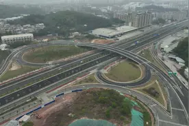 互通立交南村收费站通车，南沙港快速路与南大干线正式连通图片