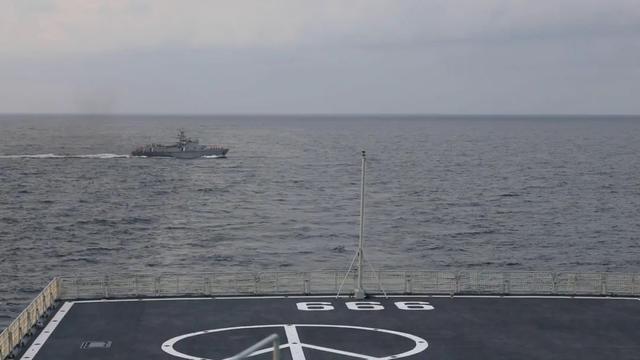 中方参演部队抵达柬埔寨西哈努克港