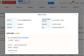 长虹电器被强制执行149万图片