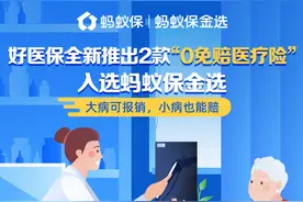 蚂蚁保“金选”上线2款好医保0免赔医疗险：大病可报销，小病也能赔图片