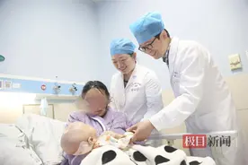 男婴出生3个月突变“大头娃娃”，医生颅内建“双通道”引流脑积水图片