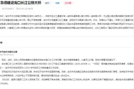 安庆官方回复网友：支持将海口长江大桥调整为公铁两用桥梁图片