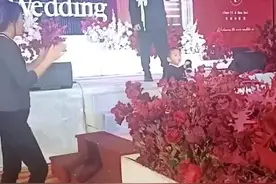 3岁萌娃婚宴上台“献唱”姿势到位气场十足 网友：被完全拿捏了图片