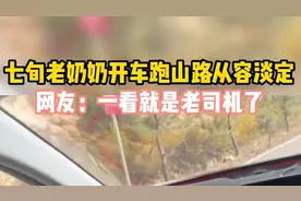 七旬奶奶开车跑山路从容淡定，网友：一看就是老司机了图片