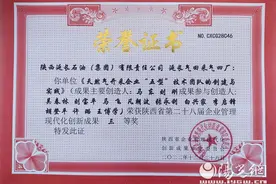 延长气田采气四厂企业管理创新成果荣获表彰图片