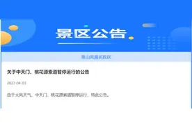 泰山景区：中天门、桃花源索道暂停运行，建议游客择期入园图片