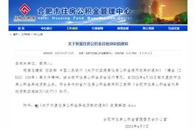 合肥恢复住房公积金异地贷款图片