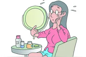 常常熬夜 当心痘痘反复发作图片