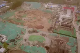 果然视频|齐鲁宾馆旧址，济南千佛山北广场改造施工实况图片