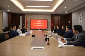 澳门建造商会主席邓汉昌一行来中安华力建设集团考察交流图片