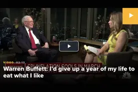 92岁巴菲特：宁愿少活一年，也要吃圣代、喝可乐图片