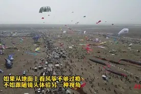 果然视频|航拍风筝会，体验风筝的“第一视角”图片