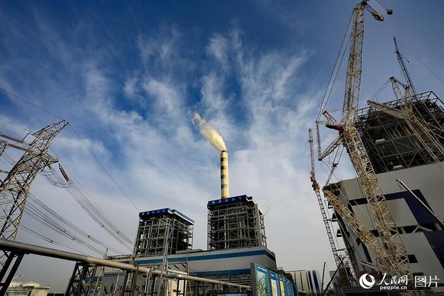 江苏射阳火电厂五期工程加紧建设中