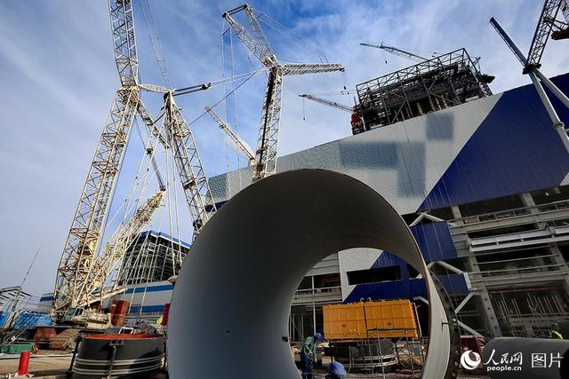 江苏射阳火电厂五期工程加紧建设中