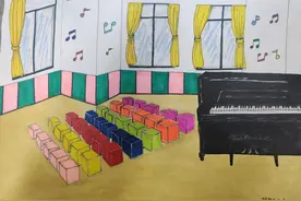 环游学校手绘校园，让“小客人”变成小主人图片