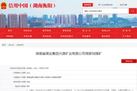 湖南省煤业集团兴源矿业有限公司周家坳煤矿因“违反安全生产法”被罚2.1万元图片