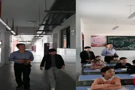 南召县城郊乡新郑小学组织师生观看河南省青少年学生读书行动启动仪式图片