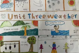 灞桥区三殿中心小学英语手抄报活动图片