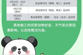 北京动物园发布大熊猫馆运动场施工通告图片