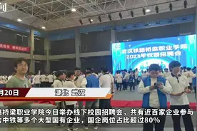 专业对口就业率高，武汉铁路桥梁职业学院举办校园招聘会图片
