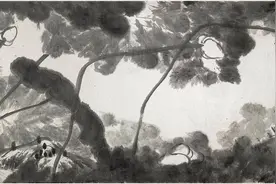八大山人花鸟画巨制《河上花图》等纽约展出图片