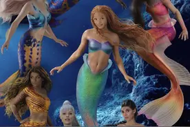 真人版《小美人鱼》曝剧照 爱丽儿携人鱼家族亮相图片